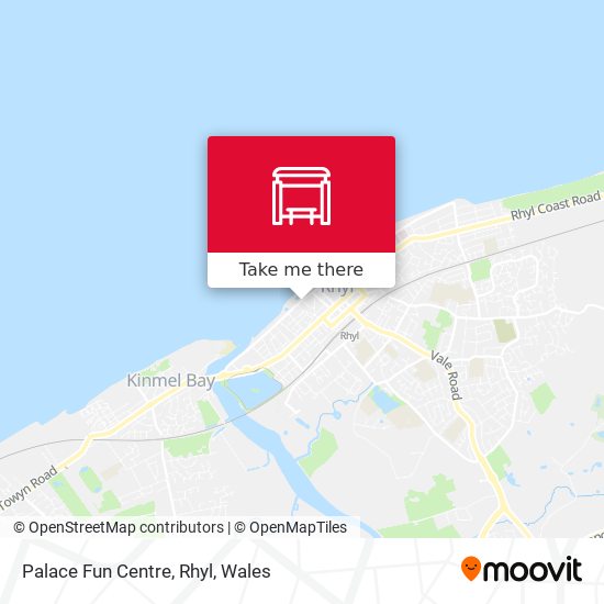 Palace Fun Centre, Rhyl map