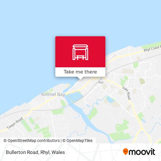 Bullerton Road, Rhyl map