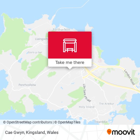 Cae Gwyn, Kingsland map
