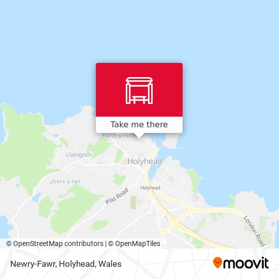 Newry-Fawr, Holyhead map