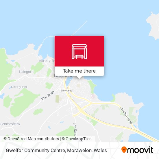 Gwelfor Community Centre, Morawelon map