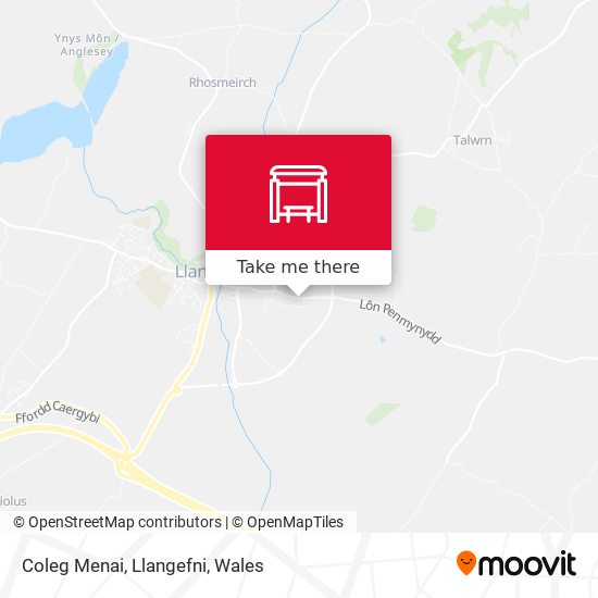 Coleg Menai, Llangefni map