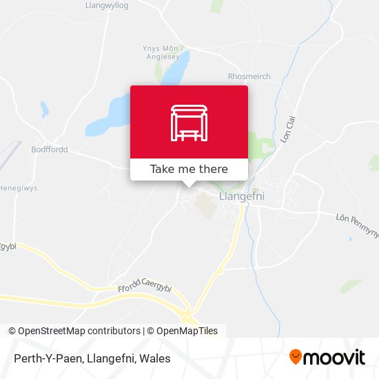 Perth-Y-Paen, Llangefni map