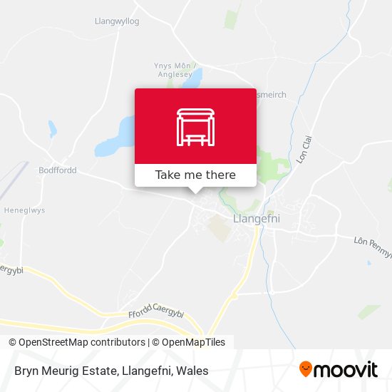 Bryn Meurig Estate, Llangefni map