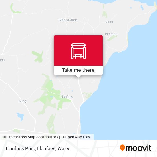 Llanfaes Parc, Llanfaes map