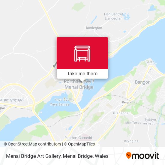 Menai Bridge Art Gallery, Menai Bridge map