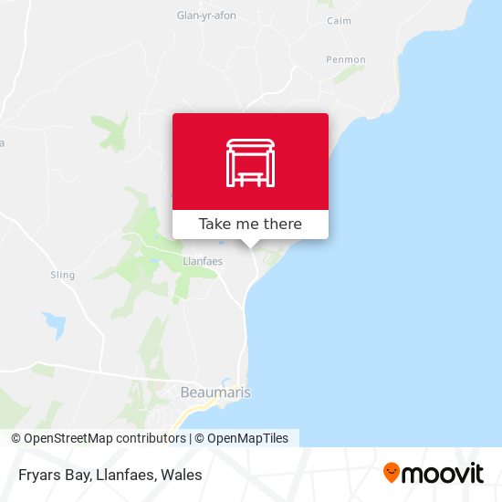 Fryars Bay, Llanfaes map