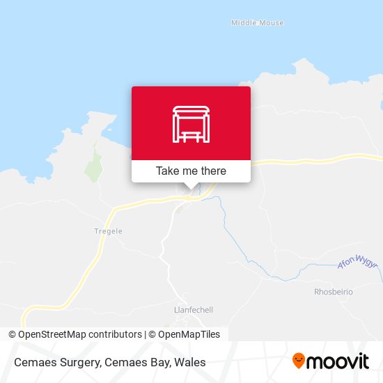 Cemaes Surgery, Cemaes Bay map