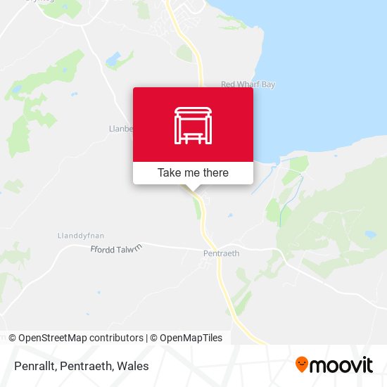 Penrallt, Pentraeth map