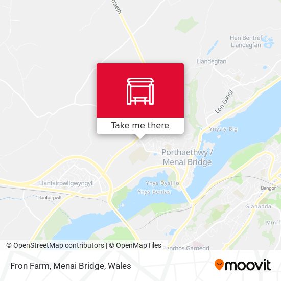 Fron Farm, Menai Bridge map