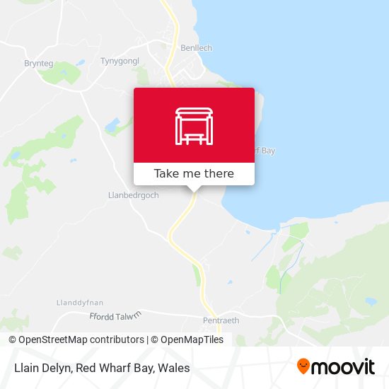 Llain Delyn, Red Wharf Bay map
