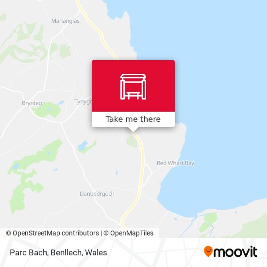 Parc Bach, Benllech map