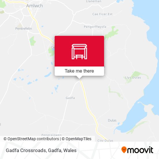 Gadfa Crossroads, Gadfa map