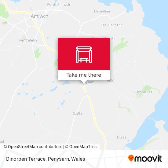 Dinorben Terrace, Penysarn map