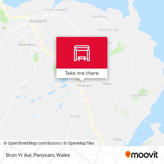 Bron Yr Aur, Penysarn map
