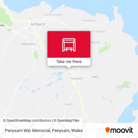 Penysarn War Memorial, Penysarn map
