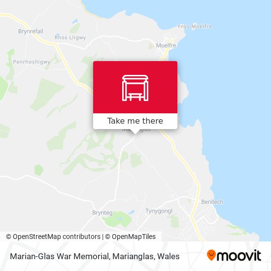 Marian-Glas War Memorial, Marianglas map