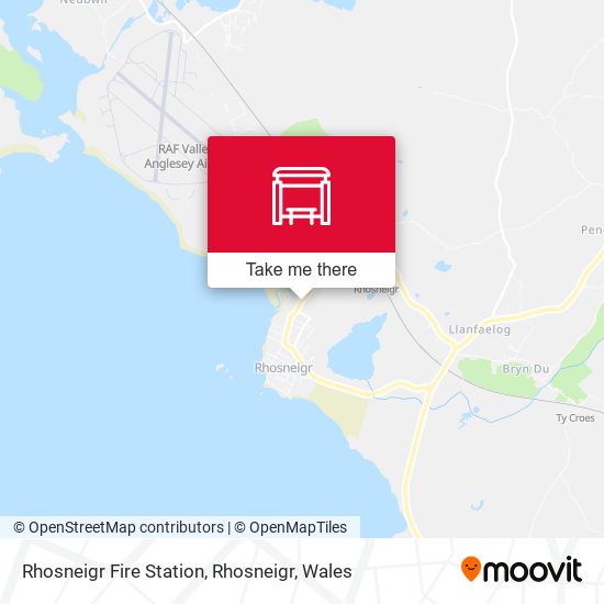 Rhosneigr Fire Station, Rhosneigr map