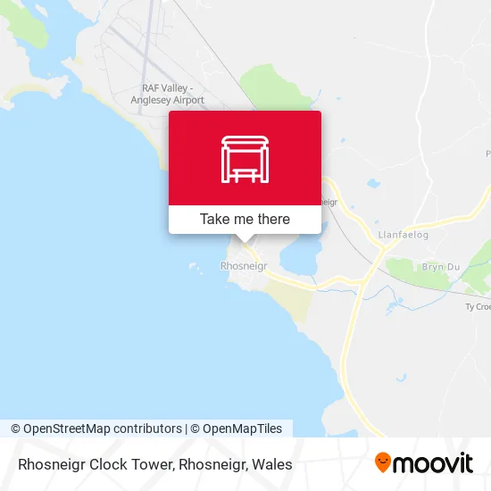 Rhosneigr Clock Tower, Rhosneigr map