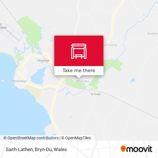 Saith-Lathen, Bryn-Du map