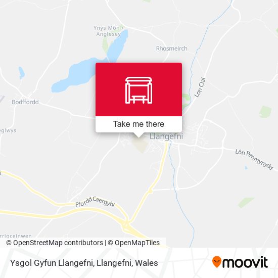 Ysgol Gyfun Llangefni, Llangefni map