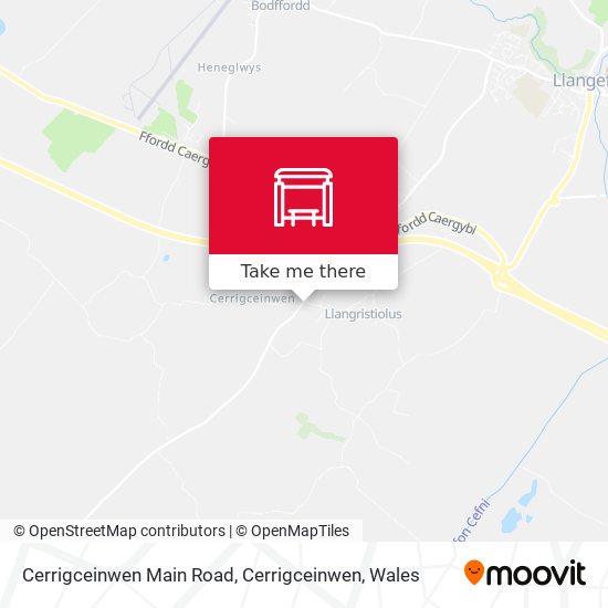 Cerrigceinwen Main Road, Cerrigceinwen map