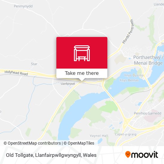 Old Tollgate, Llanfairpwllgwyngyll map
