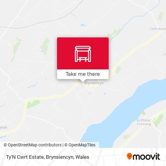 Ty'N Cwrt Estate, Brynsiencyn map