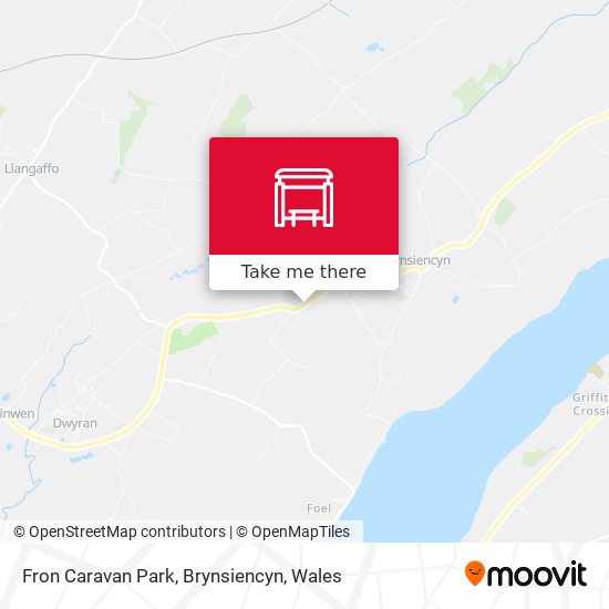 Fron Caravan Park, Brynsiencyn map