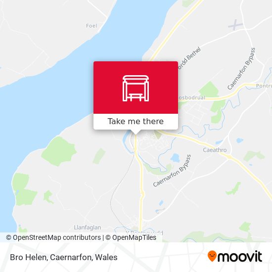 Bro Helen, Caernarfon map