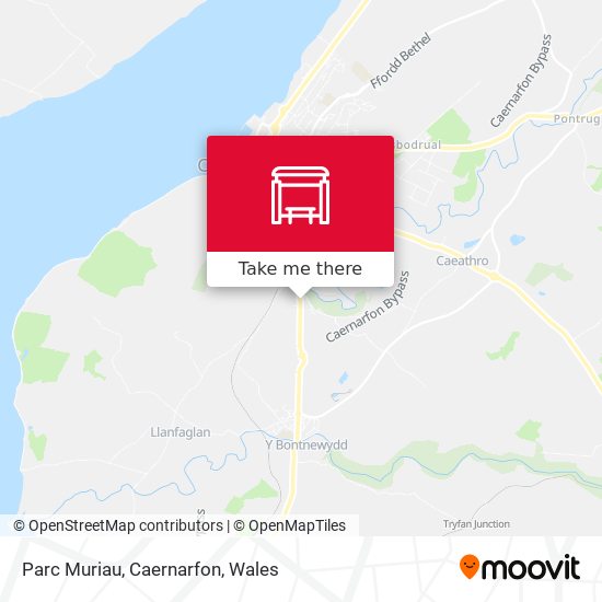 Parc Muriau, Caernarfon map