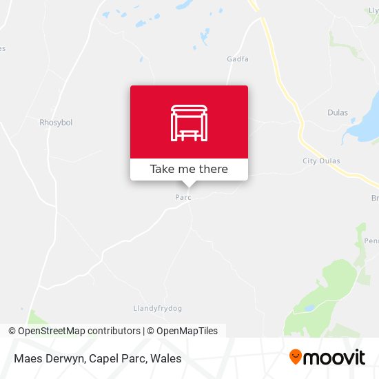 Maes Derwyn, Capel Parc map