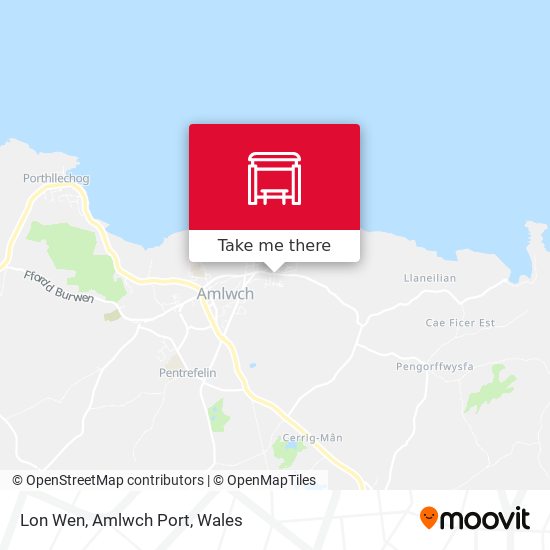 Lon Wen, Amlwch Port map