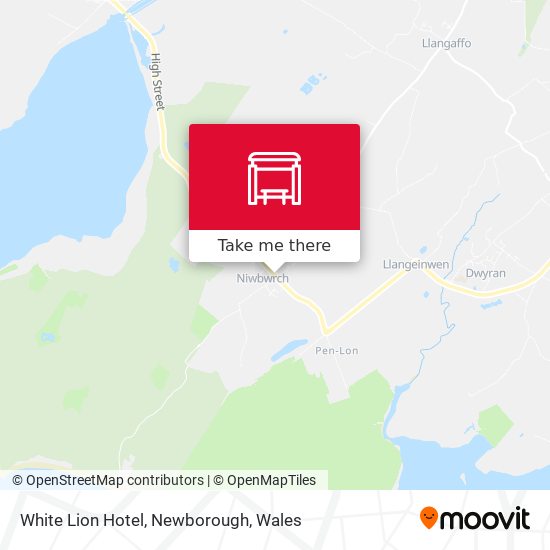 White Lion Hotel, Newborough map