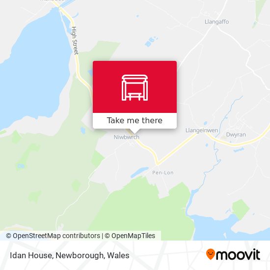 Idan House, Newborough map