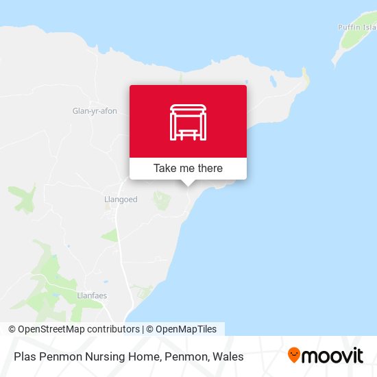 Plas Penmon Nursing Home, Penmon map