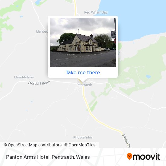 Panton Arms Hotel, Pentraeth map