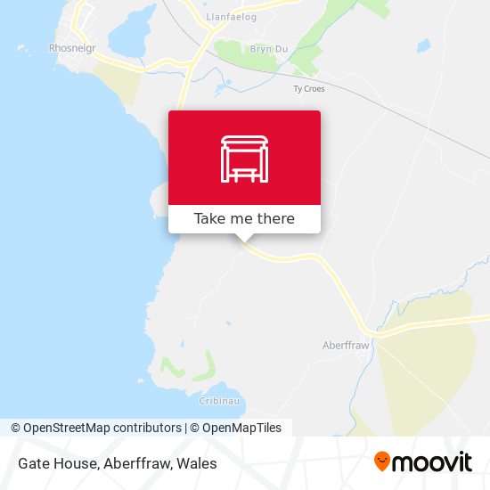 Gate House, Aberffraw map