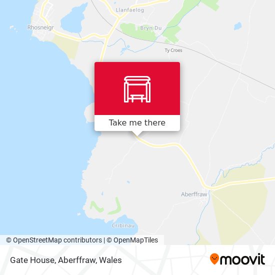 Gate House, Aberffraw map