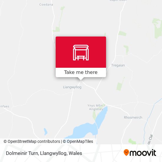 Dolmeinir Turn, Llangwyllog map