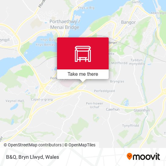 B&Q, Bryn Llwyd map