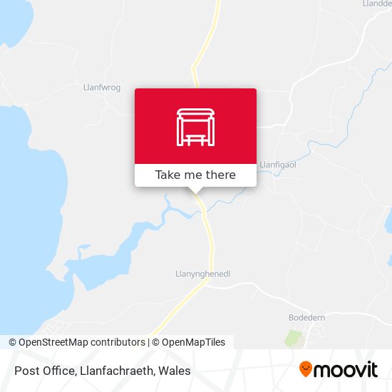 Post Office, Llanfachraeth map