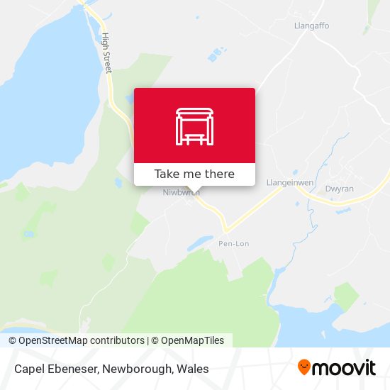Capel Ebeneser, Newborough map
