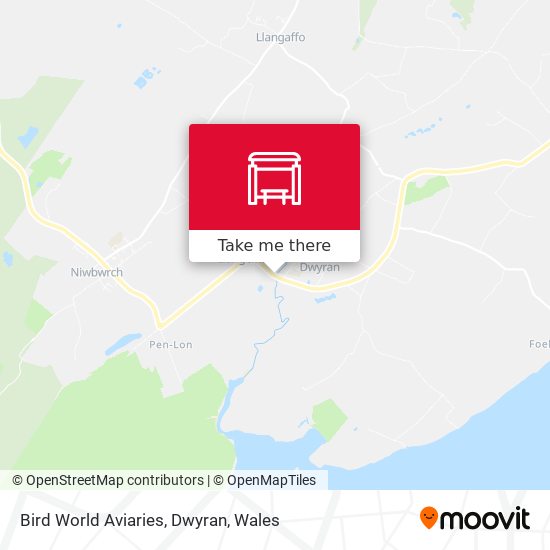 Bird World Aviaries, Dwyran map