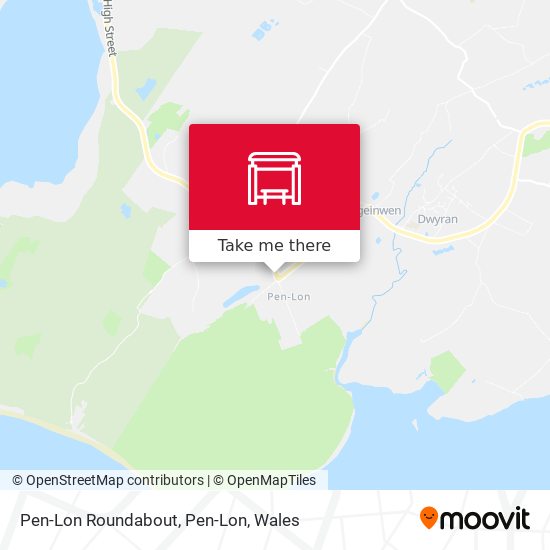Pen-Lon Roundabout, Pen-Lon map
