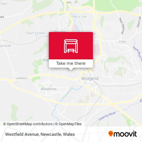 Westfield Avenue, Newcastle map