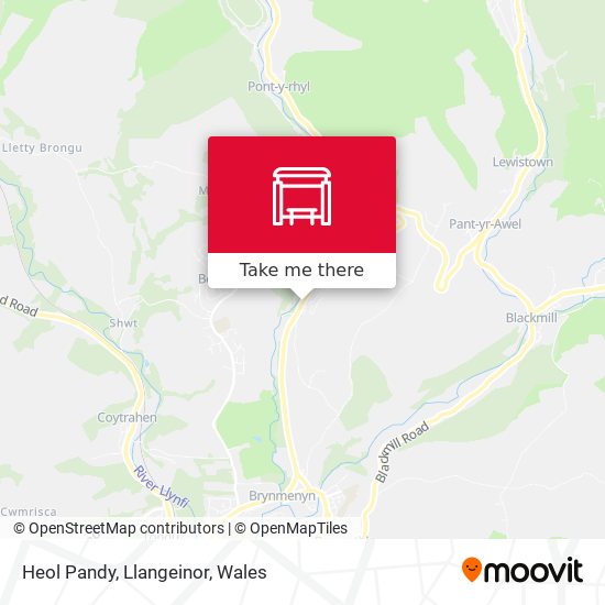 Heol Pandy, Llangeinor map