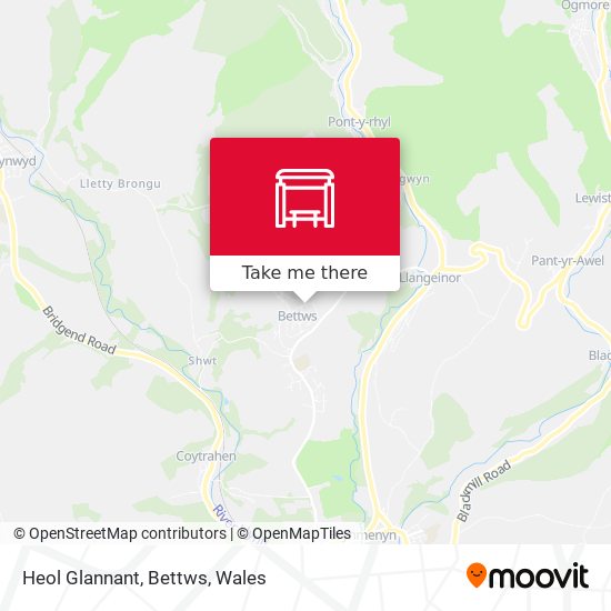 Heol Glannant, Bettws map