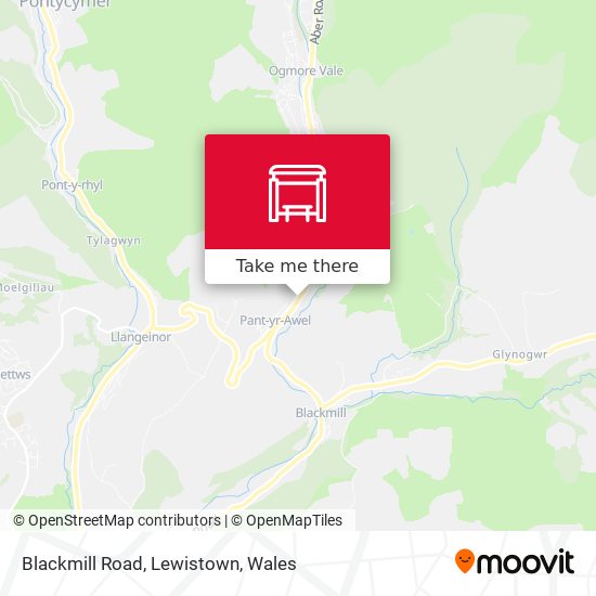 Blackmill Road, Lewistown map