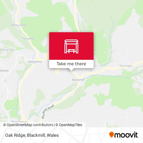 Oak Ridge, Blackmill map